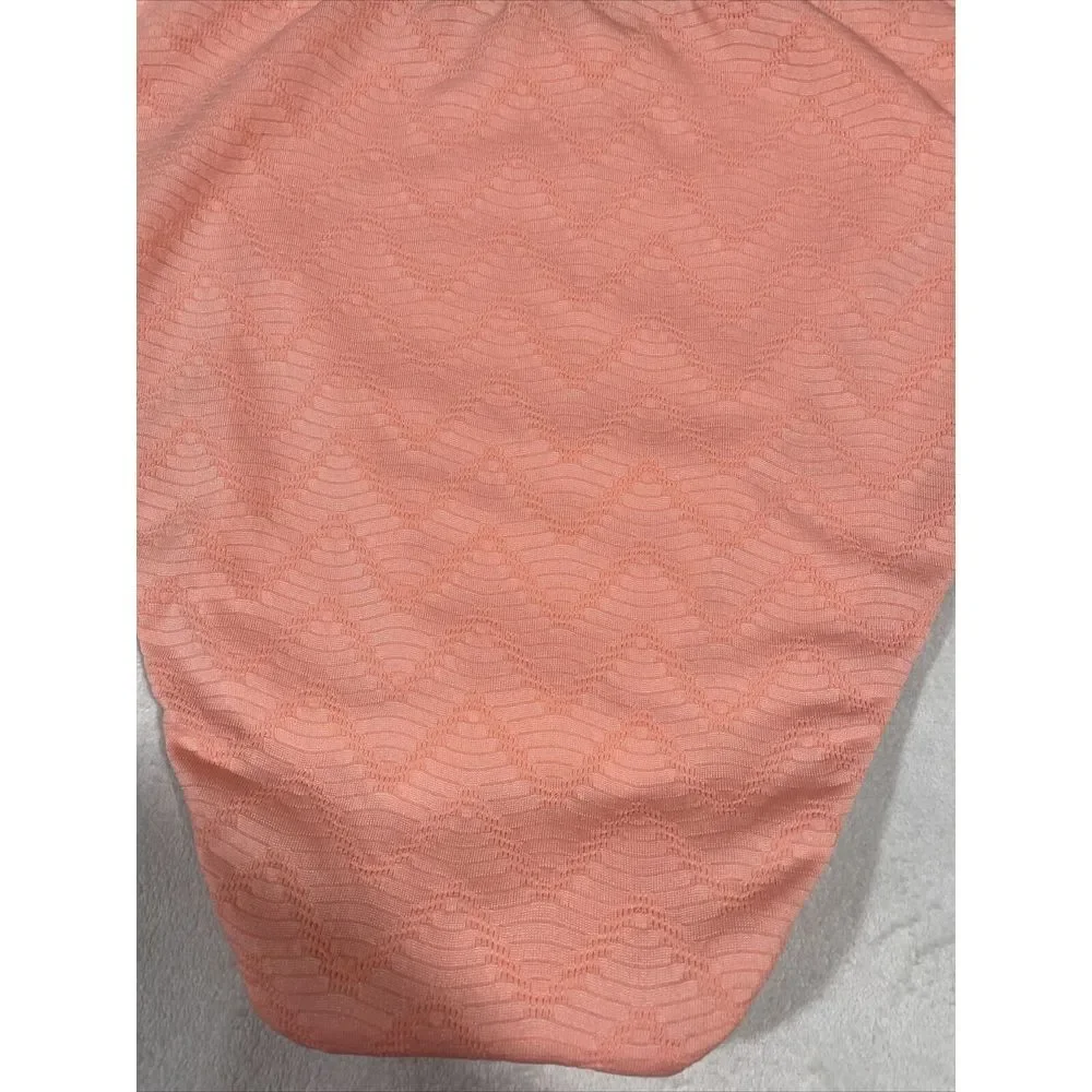 NEW $54 Becca French Cut Bikini Bottoms in Salmon Pink [‎ Large ] #4117
